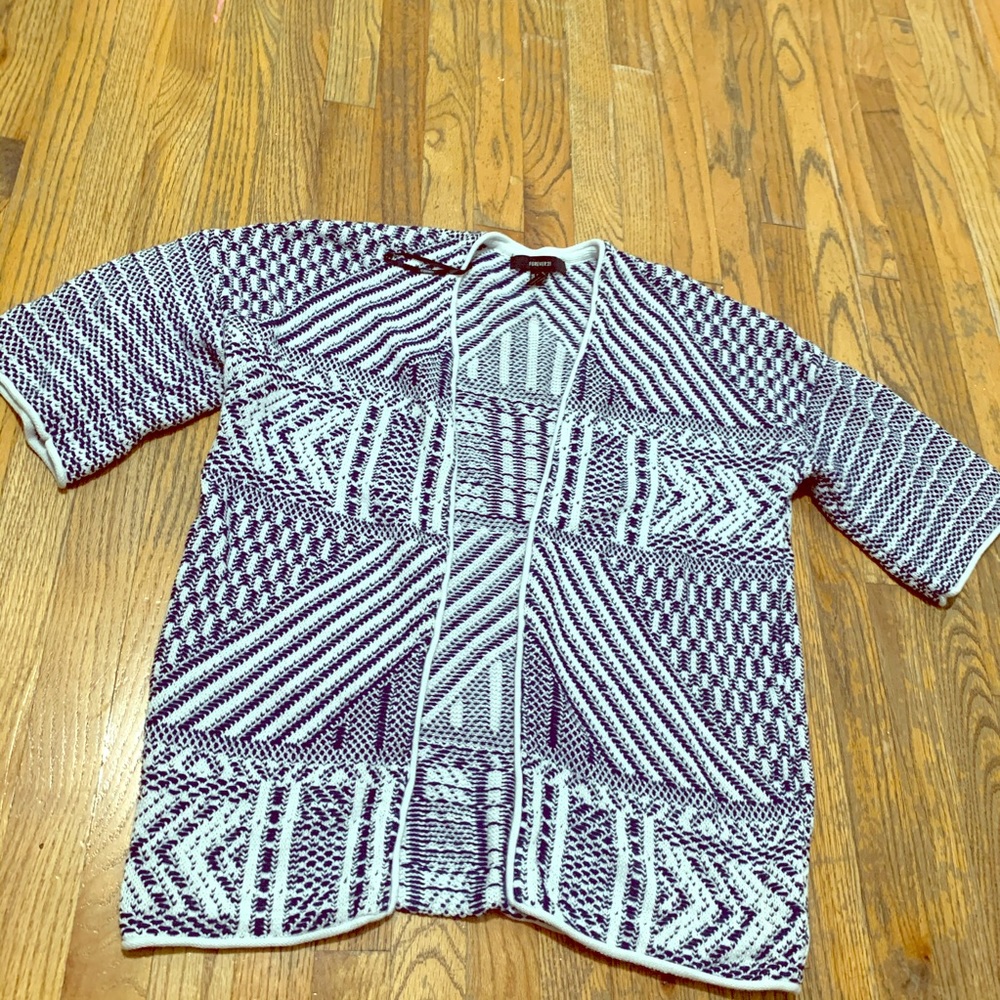 Sweater navy and white